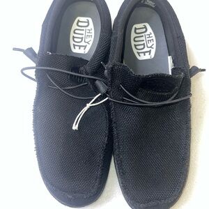 Hey Dude Men's Wally Funk Mono Slip-On Casual Shoes Shade Black